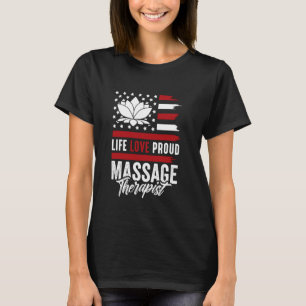 PTA PT Fysiotherapeut Amerikaanse Vlag Fysieke The T-shirt