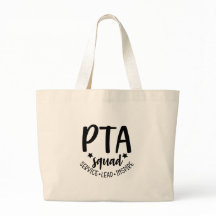 PTA Squad Canvas tas voor Vrijwilliger PTA Mom PTA
