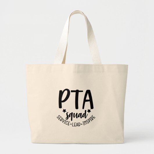 PTA Squad Canvas tas voor Vrijwilliger PTA Mom PTA (Voorkant)