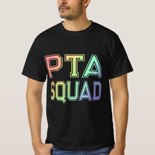 PTA Squad - Parent Teacher Organisation Associatio T-shirt (Voorkant)