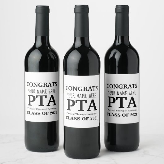 PTA wijnflesetiketten Wijn Etiket (Flessen)