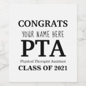 PTA wijnflesetiketten Wijn Etiket (Enkel label)