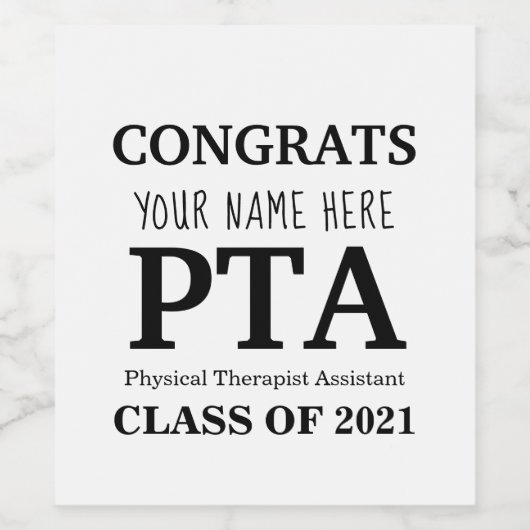  PTA wijnflesetiketten Wijn Etiket (Enkel label)