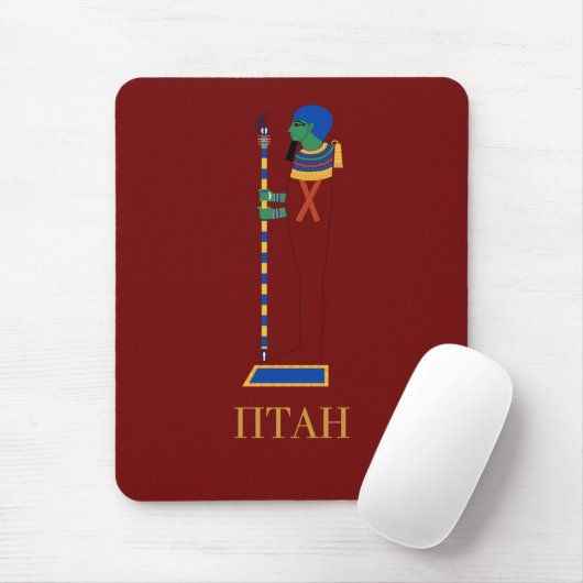 PTAH EGYPTIAN GOD MOUSE MAT MUISMAT (Met muis)