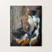 Ptarmigan Bird Montana kerstcadeautjes Legpuzzel (Verticaal)
