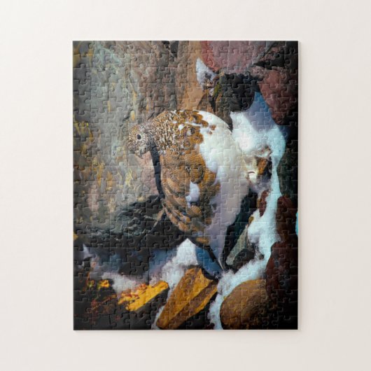 Ptarmigan Bird Montana Legpuzzel (Verticaal)