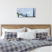 Ptarmigan Lake 2 - Glacier National Park Canvas Afdruk (Insitu (Slaapkamer))