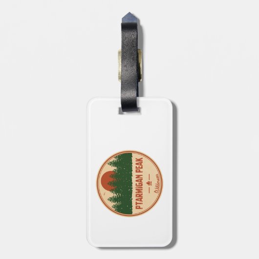 Ptarmigan Peak Wilderness Colorado Bagagelabel (Achterkant verticaal)