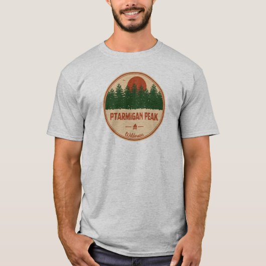 Ptarmigan Peak Wilderness Colorado T-shirt (Voorkant)