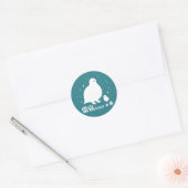 Ptarmigan Ronde Sticker (Envelop)