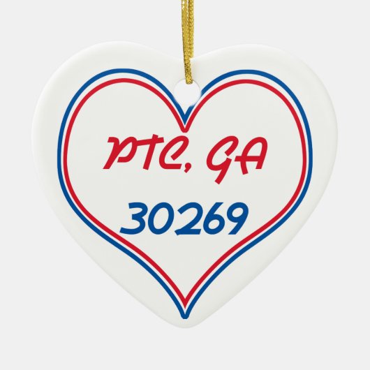 PTC GA 30269 - hart Keramisch Ornament (Voorkant)