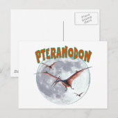 Pteranodon dinosaur briefkaart (Voorkant / Achterkant)