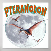 Pteranodon dinosaur poster (Voorkant)