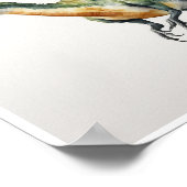 Pteranodon Dinosaur Waterverf WallArt HomeDecor Poster (Hoek)