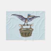 Pteranodon met een mandje fleece deken (Voorkant (Horizontaal))