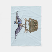 Pteranodon met een mandje fleece deken (Voorkant)