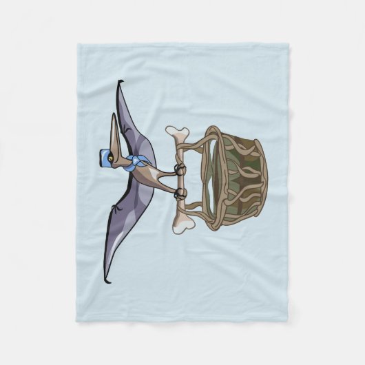 Pteranodon met een mandje fleece deken (Voorkant)