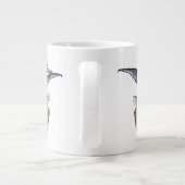 Pteranodon met een mandje grote koffiekop (Achterkant)