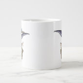 Pteranodon met een mandje grote koffiekop (Voorkant)