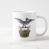 Pteranodon met een mandje grote koffiekop (Rechts)