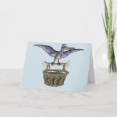 Pteranodon met een mandje kaart (Voorkant)