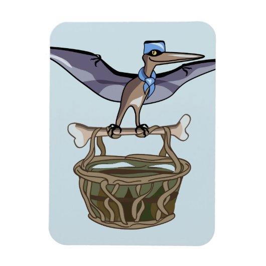 Pteranodon met een mandje magneet (Verticaal)