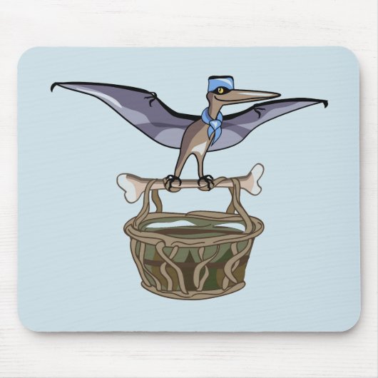 Pteranodon met een mandje muismat (Voorkant)