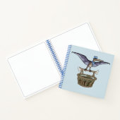 Pteranodon met een mandje notitieboek (Binnen)