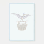 Pteranodon met een mandje post-it® notes (Voorkant)