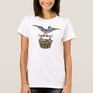 Pteranodon met een mandje t-shirt