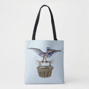 Pteranodon met een mandje tote bag