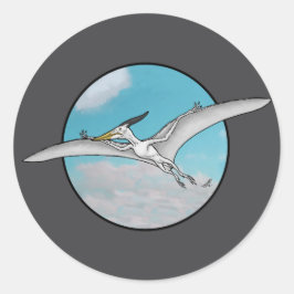 Pteranodon Ronde Sticker
