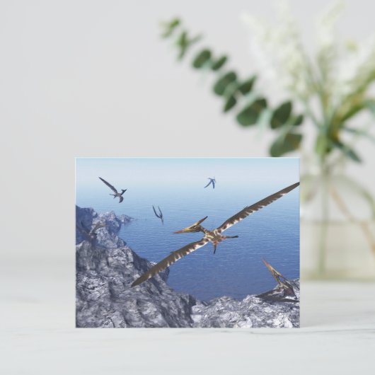 Pteranodon vogels - 3D rendering Briefkaart (Staand voorkant)