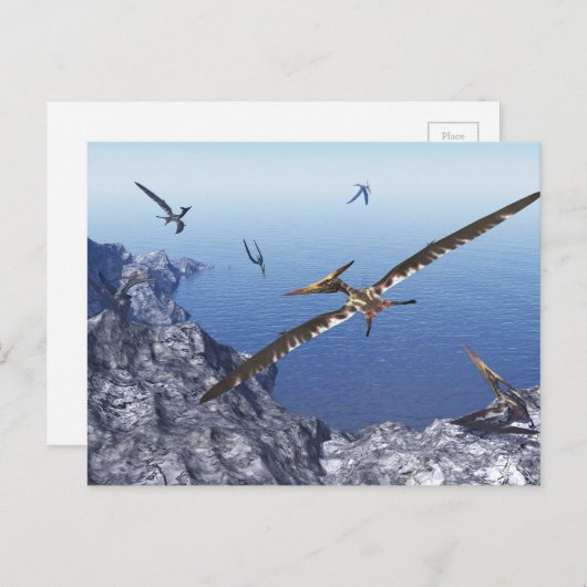 Pteranodon vogels - 3D rendering Briefkaart (Voorkant / Achterkant)