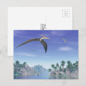Pteranodon vogels - 3D rendering Briefkaart (Voorkant / Achterkant)