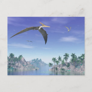 Pteranodon vogels - 3D rendering Briefkaart