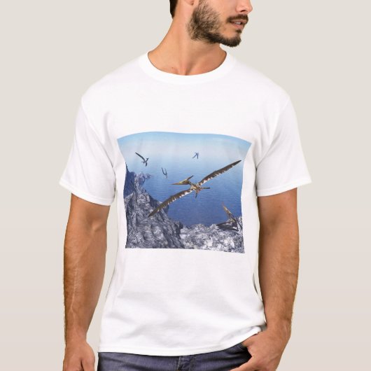 Pteranodon vogels - 3D rendering T-shirt (Voorkant)