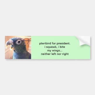 pterivogel voor president bumpersticker