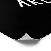 Ptero-ble Puns zijn rauwe dinosaur pun Dark BG Poster (Hoek)