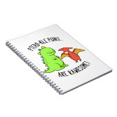 Ptero-ble woordspelingen zijn Rawrsome grappige di Notitieboek (Rechterzijde)