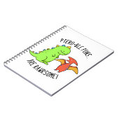 Ptero-ble woordspelingen zijn Rawrsome grappige di Notitieboek (Linkerzijde)