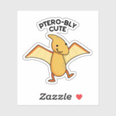 Pterobly Schattigee Grappige Dinosaurus Pterodacty Sticker (Vel)