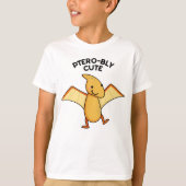 Pterobly Schattigee Grappige Dinosaurus Pterodacty T-shirt (Voorkant)