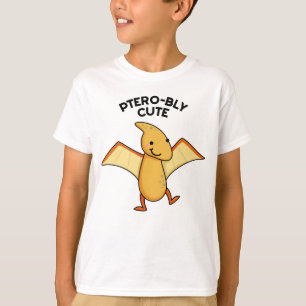 Pterobly Schattigee Grappige Dinosaurus Pterodacty T-shirt