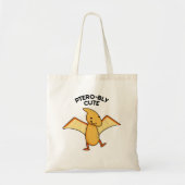 Pterobly Schattigee Grappige Dinosaurus Pterodacty Tote Bag (Voorkant)