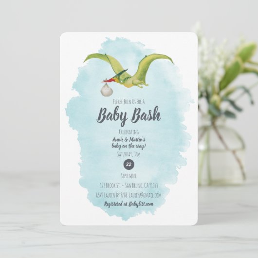 Pterodactyl Bezorging Kaart (Staand voorkant)