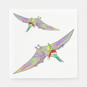 Pterodactyl Colorful Xmas Dinosaur Funny Festive Servet (Voorkant)