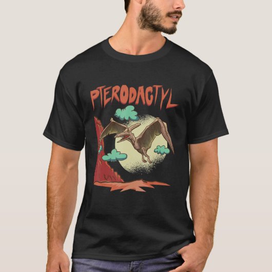 Pterodactyl Dino Dinosaur Identification T-shirt (Voorkant)