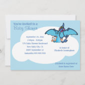 Pterodactyl Dinosaur Het is een Baby shower van ee Kaart (Achterkant)