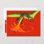 Pterodactyl Dinosaur - Sean Moore Briefkaart (Voorkant / Achterkant)